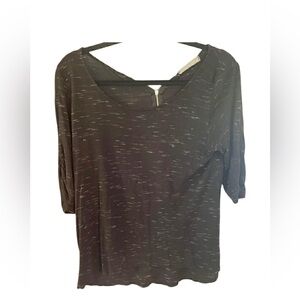 Olivia Moon Zipper Back Top Large